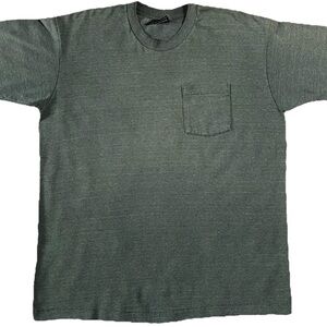 Vintage 90s Pocket T-Shirt Green Size XL Single Stitch Made In USA 1990s